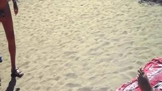 xxx video 38 femdom secretary Woman fucked doggy and sucking cock in the beach, nudist beach on fetish porn-2