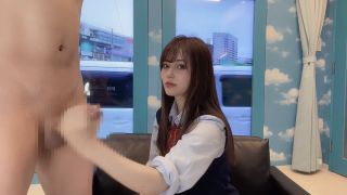 6252 Japanese Amateur Schoolgirl Giving A Handjob To A Man In...-8