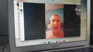 free porn video 29 old man fetish Miss Foxx – Skype With Loser Footbitch Alan, masturbation instructions on pov-8