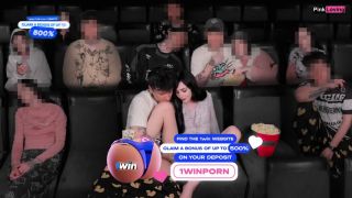 Movie Theater Surprised a girlfriend right in the movie theater - pinkloving-4