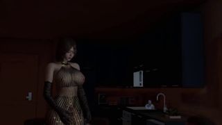 Hardcore Porn 3D BBW Asian MILF Teasing the Young Big Cock to Fuck Her Pussy-1
