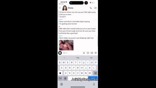 Babe Showing off some more convos of me and my ex where she fingers her tight pussy to me like a good gir-3
