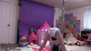 Diaperedonline2Samara Samara Pole Dancing in Hoodie and Diaper-8