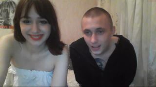 Shy looking ukranian girls is not that shy... nice facial cumshot-0