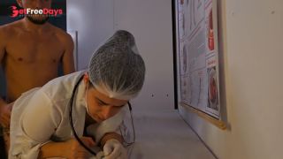 Nurse makes patient have very hard erection-0