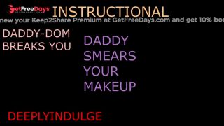 SMEARING YOUR MAKE UP INSTRUCTIONAL ASMR TO MAKE YOU A WEAK NEEDY PRINCESS-8