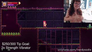 nerdysadie-onlyfans 2023-06-29 Lewd Gaming Stream with my g-spot vibrator ~ 2 big orgasms!!-4