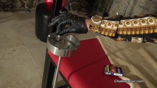 free video 9 Chateau-Cuir - Classy and horny smoking in leather | heels | pov femdom worship-5