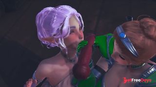 Two Elves Suck a Big Devils Cock-5