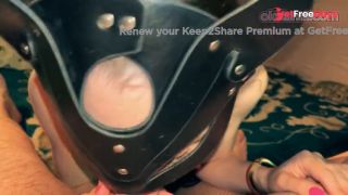 Masked Deepthroat and Smoking BJ Ends with Cum on Ass-6