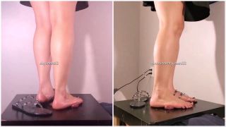 7103 Amateur Footjob with Sandals 1-8