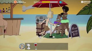 Jackismyname145 - ANAL FUCKING TWO BIG TITS EBONY BITCHES AT THE BEACH!! - Beach - Fuckerman [Season 1]-5