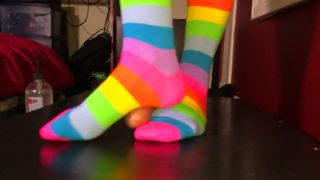Cockbox Trample In Knee High Rainbow Socks & Sit Down Gl...-3