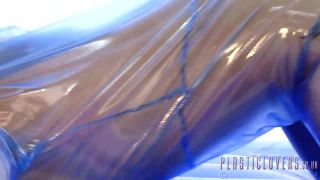 7187 Slippery Blue Bed Part1 1280hd - Plasticlovers-3