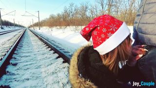 Nice Jane Brown Winter Outdoor Amateur Blowjob On The Railway Jane Bro ...-8