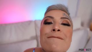 Deepthroat PERVECT Tabitha Poison gets an interracial threesome-1