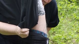 bbwsexi9 - Mother-in-law sucks my dick in a public park and swallows cum-3