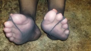 Dirty nylon foot pov-4