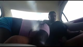 Teen crossdresser ChocoFemButt got her anus wrecked in the car back se - Teen-0