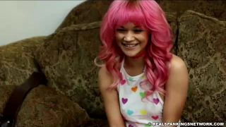 online xxx video 1 plastic pants fetish Kiki J: Belt and Paddle Test (Part 2 of 2), paddle on femdom porn-9
