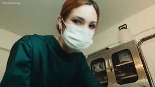 Mistress Euryale - Testicles Removal Surgery and Stitching on a Respirator - Femdom Pov.-8