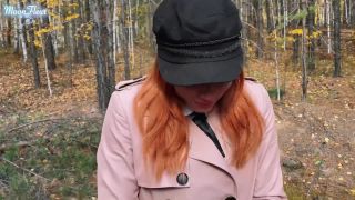 Redhead Student Sucked And Fucked To Keep Warm In The Woods 1080p-0