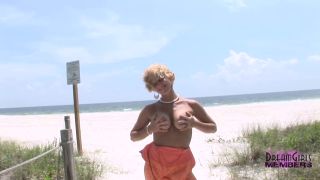 College Girl Flashes Tits And Pussy In Public-4