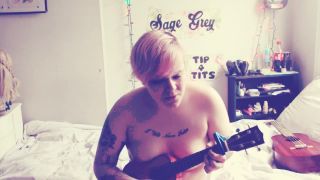 ManyVids presents SageGrey – Ukulele Hitachi Edging webcam -4