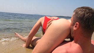 JessiJekBaywatch hot blonde fucked me to save POV blowjob pussy fuck anal cum JessiJek-2