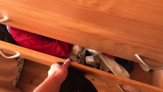 Caught by roommate sniffing pantyhose(porn)-0