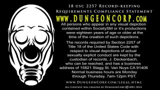 adult xxx clip 35 DungeonCorp – Kit in Tense Bondage – Kit Lacey, bdsm sex machine on feet porn -3