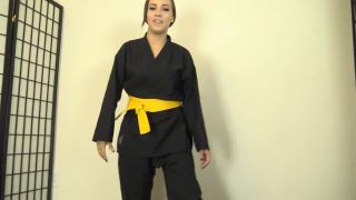 free porn clip 5 Karate domination - SASHA FOXX EARNS HER ORANGE KARATE BELT (HD mp4 1080) on fetish porn karate feet fetish-1