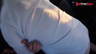 2 Dick flash to the teacher and she fucks me in the car in a public place - MissCreamy-9