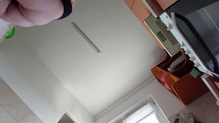 PinkyMadame - Amateur wife prepares breakfast naked. Hairy milf pussy, big tits, big ass.-1