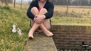 xxx video 4 Emily Rossi - An Unplanned Stop - Crossdresser Slut Masturbates Outdoors - FullHD 1080p on feet porn voice fetish-7