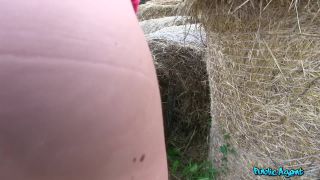 Roll in the Hay with Hot Brunette - September 23, 2014-0