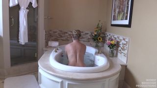 Bath Strapping - She Lowers Her Bottom In The Water Ever...-3