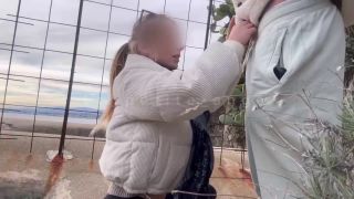 Mature La Petite Ange's Outdoor Blowjob La Petite Ange-1