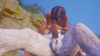 Olivia Fucking Furry Beast Inserts Horsecock In Tight Pussy And Ass.-2