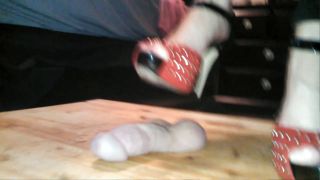 Jewel Stone in Video - - Red and Black Sandals on His Nut...-1