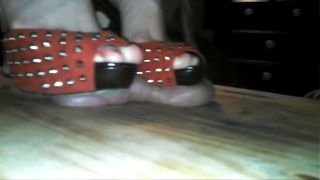 Jewel Stone in Video - - Red and Black Sandals on His Nut...-6