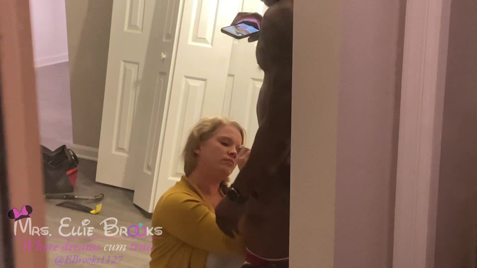 adult clip 33 Ellie Brooks – Sucking and Fucking a BBC Contractor on blowjob porn feet fetish slave