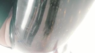Latex Catsuit Tease, Phone Selfie Video. Rubber Fetish Do...-1