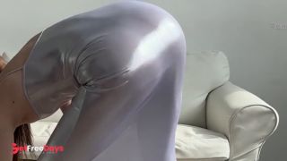 teasing yoga in sunny day in sexy dress-1