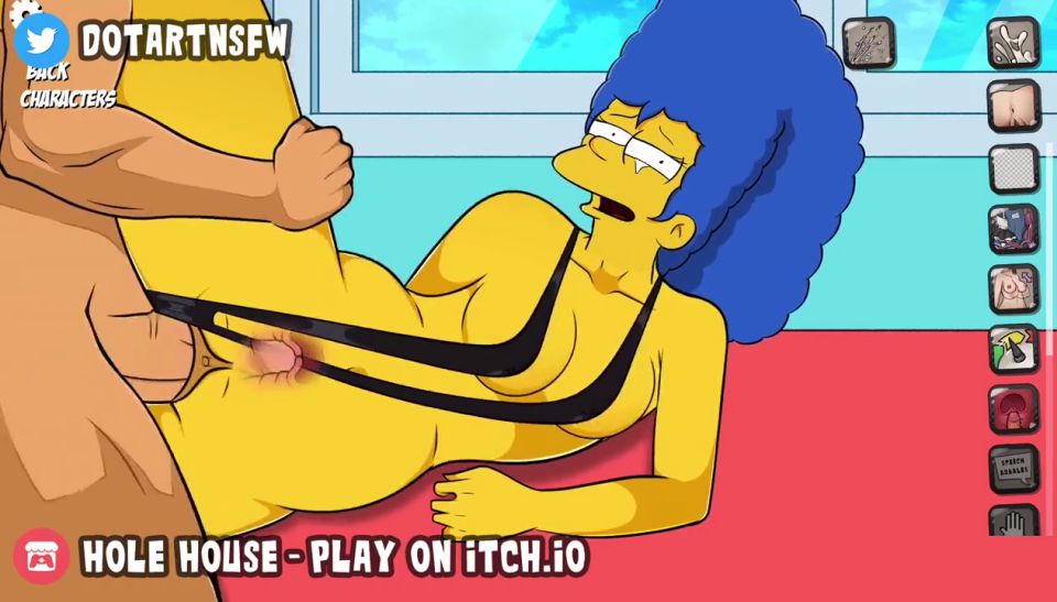 Hole House - Marge Simpson MILF Thick Thighs Spread X Ray Creampie - Hole House Game