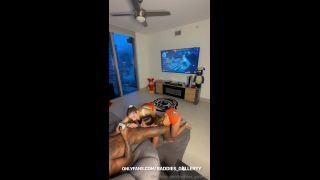 Ashley Aoky - Threesome Gaming Blowjob w/ Izzy Swallows - Teen-6