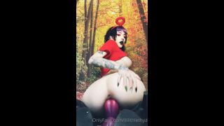 Femdom porn Lillith Lethya aka lillithlethya - 10-04-2022 OnlyFans Video - riding my big Bad Dragon tongue dildo in stilettos video Lillith Lethya-6