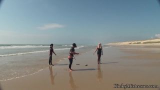 kinkymistresses com clingfilm fun on the beach complete hd pornolab net-9