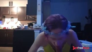 Sexy Cyber Elf gives amazing blowjob, gets fucked and dominated hard by big cock, and creampied-1