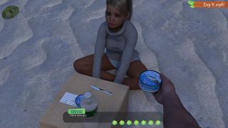 FemboyyGames - Lewd Island #5 - Sexy pictures of a stewardess on a laptop and a bella date!-3